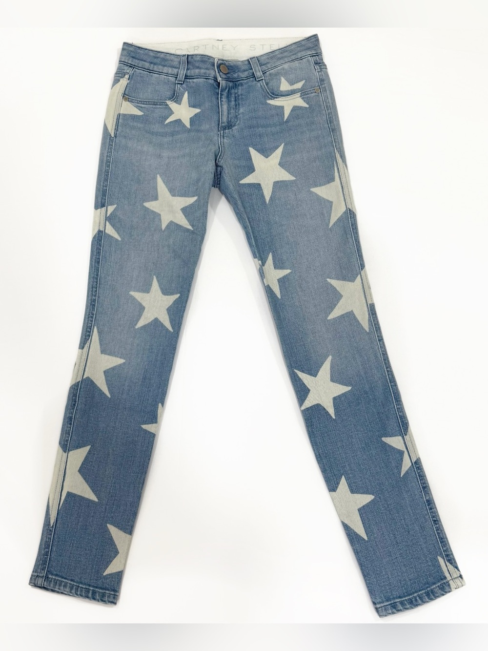 Stella McCartney blue star print jeans | Size 26 - Picture 5 of 12